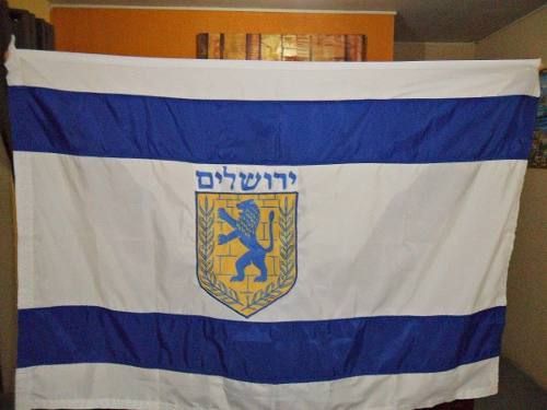 Linda Bandeira De Jerusalem Com Entrega Grátis Em Todo Pais