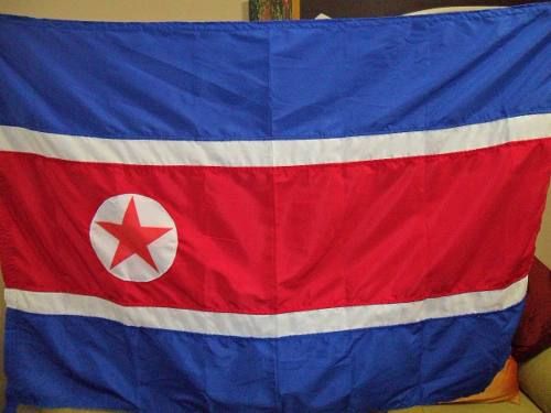 Bandeira Da Corea  Do Norte Com Entrega Grátis Em Todo Pais